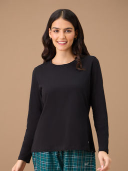 Nykd by Nykaa - Essential Long Sleeve Tee - NYS807 - Jet Black