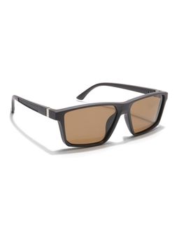 Eyejack - Unisex Polarized UV Protected Rectangle Brown Lens Sunglasses - 17003PCL751 (56)