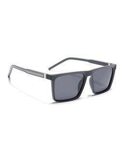 Eyejack - Unisex Polarized UV Protected Square Grey Lens Sunglasses - 17014PCL767 (55)
