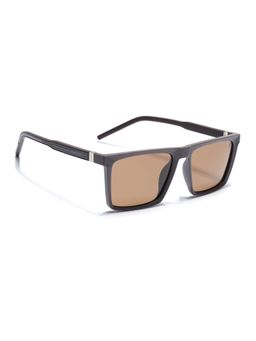 Eyejack - Unisex Polarized UV Protected Square Brown Lens Sunglasses - 17014PCL769 (55)