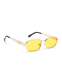 Eyejack - Unisex UV Protected Rectangle Yellow Lens Sunglasses - 2320CL2181 (57)