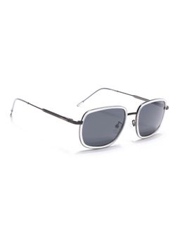 Eyejack - Unisex Polarized UV Protected Square Grey Lens Sunglasses - 2501PCL1469 (54)
