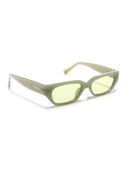 Eyejack - Unisex UV Protected Rectangle Green Lens Sunglasses - 3563CL985 (51)