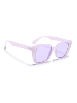 Eyejack - Unisex UV Protected Round Purple Lens Sunglasses - 5082CL1223 (50)