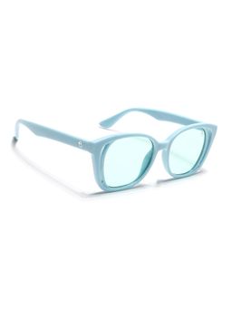 Eyejack - Unisex UV Protected Round Blue Lens Sunglasses - 5082CL1224 (50)