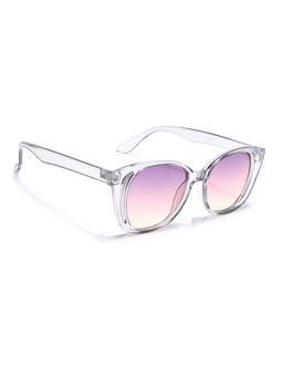 Eyejack - Unisex UV Protected Round Purple Lens Sunglasses - 5082CL1227 (50)