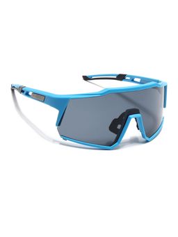 Eyejack - Unisex UV Protected Wrap Grey Lens Sunglasses - 5542CL1294 (72)