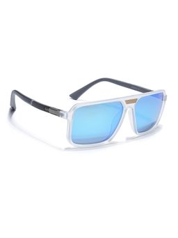 Eyejack - Unisex Polarized UV Protected Square Blue Lens Sunglasses - 6227PCL1119 (58)