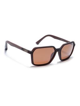 Eyejack - Unisex Polarized UV Protected Square Brown Lens Sunglasses - 6231PCL1128 (58)
