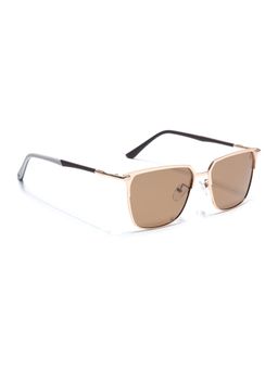 Eyejack - Unisex Polarized UV Protected Square Brown Lens Sunglasses - 8021PCL777 (54)