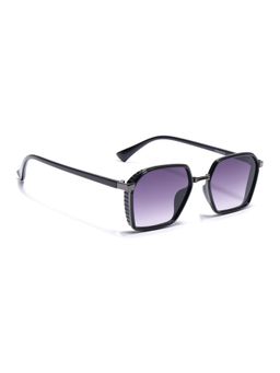 Eyejack - Unisex UV Protected Hexagonal Purple Lens Sunglasses - 80745CL2133 (51)