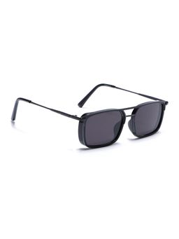 Eyejack - Unisex UV Protected Rectangle Black Lens Sunglasses - 80768CL2131 (57)