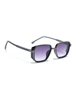 Eyejack - Unisex UV Protected Square Purple Lens Sunglasses - 80809CL2129 (55)