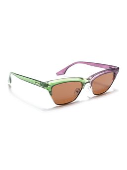 Eyejack - Women UV Protected Cat Eye Brown Lens Sunglasses - 8583CL1251 (55)