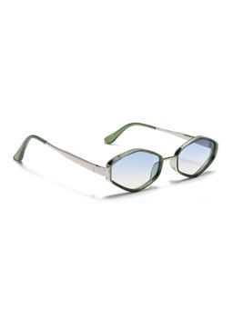 Eyejack - Unisex UV Protected Hexagonal Blue Lens Sunglasses - C554CL2229 (56)