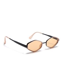 Eyejack - Unisex UV Protected Hexagonal Brown Lens Sunglasses - C554CL2231 (56)