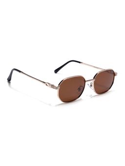 Eyejack - Unisex Polarized UV Protected Rectangle Brown Lens Sunglasses - WH4149PCL2235 (55)