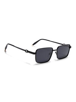 Eyejack - Unisex Polarized UV Protected Rectangle Black Lens Sunglasses - WS1411PCL2192 (52)