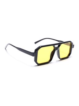 Eyejack - Unisex UV Protected Hexagonal Yellow Lens Sunglasses - ZN3903CL2165 (53)