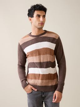 Raymond - Men Multi-Color Acrylic Regular Fit Sweater