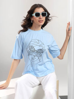 KOTTY - Women's Newman's Eye Printed T-shirt