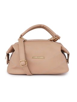 Lapis O Lupo - Beige Solid-Plain Sling and Cross bags