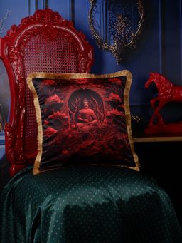THE WHITE INK DECOR - Satin Print Cushion Cover (16x16 Inches)