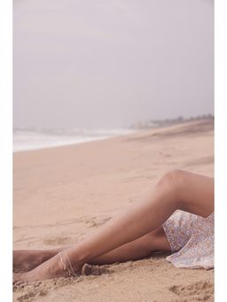 ALOKKI - Sterling Silver Boho Dream Feather Anklet