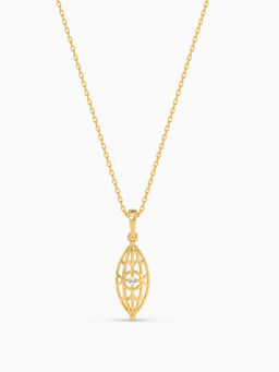 ALOKKI - Sterling Silver with Gold Plated Boho Dream Pendant Necklace