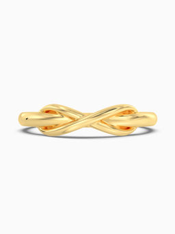 ALOKKI - Sterling Silver with Gold Plated Infinity Ring