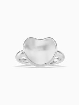 ALOKKI - Sterling Silver Plated Beans Design Wire Ring