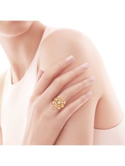 ALOKKI - Boho Dream Sterling Silver with Gold Plated Geometric Ring