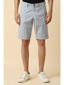 Allen Solly - Men Grey Print Slim Fit Shorts