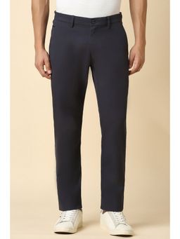 Allen Solly - Men Dark Grey Slim Fit Solid Casual Trousers