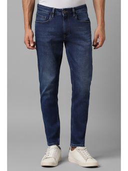 Louis Philippe - Men Navy Blue Light Smart Fit Jeans