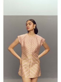 Zaitra - Beige Ripple Dress