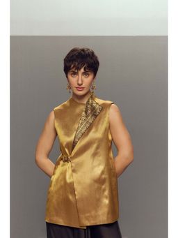 Zaitra - Gold Buckle Wrap Jacket