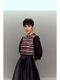 Zaitra - Black Ripple Top