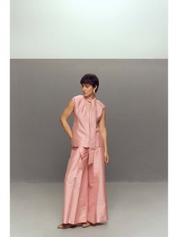 Zaitra - Pink Bow Co-Ord (Set of 2)