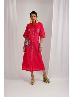 Firki by Sweta - Pink Drama Dress