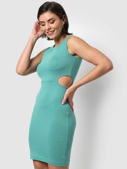 PINACOLADA - Green Slim Fit Cut-Out Short Dress