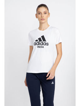 adidas - W Ind T White Sports T-Shirt