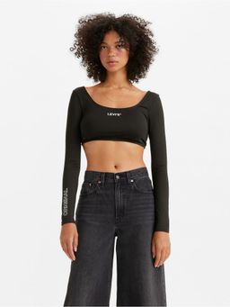 Levi's - Womens Red Tab Brand Logo Ballet Top