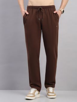 Monte Carlo - Men's Brown Regular Fit Solid Trackpant