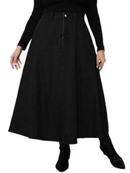 Tripursundari Fashion - Women Z Black A-Line Denim Skirt