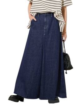 Tripursundari Fashion - Women Navy Blue A-Line Denim Skirt