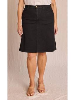 Tripursundari Fashion - Women Z Black Straight Denim Skirt