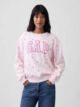 GAP - Pink Women's Relaxed Fit Floral Sweatshirt