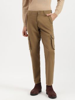 United Colors of Benetton - Brown Solid Straight Fit Cargo Pant