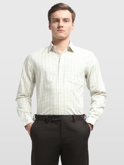 Arrow - Men Yellow Cotton Collar Neck Full Sleeves Shirt